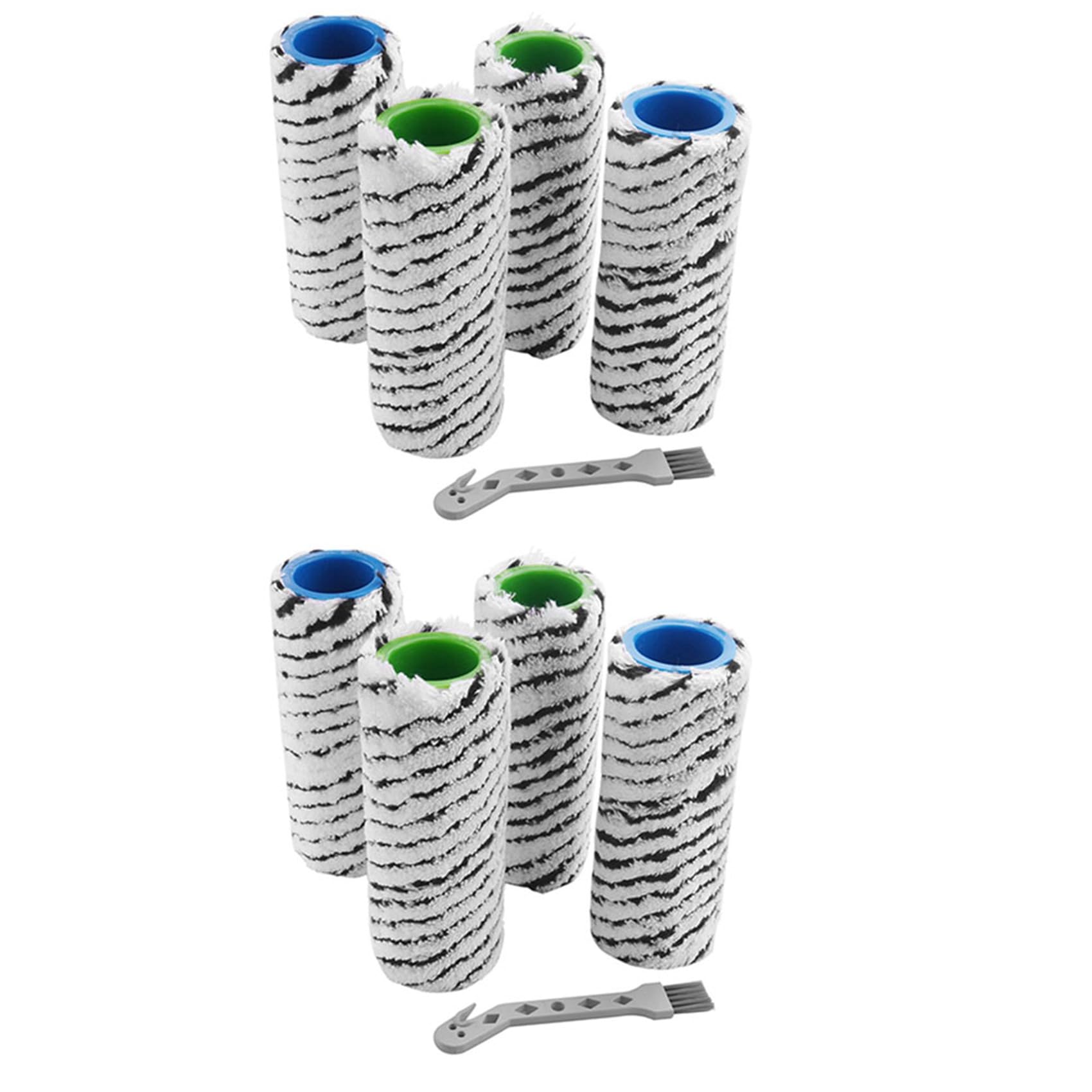 Hndhbfgrt 8Pcs Roller Brush for FC7 FC7 Premium FC5 FC5 Premium FC3 Cordless Floor Cleaner Parts