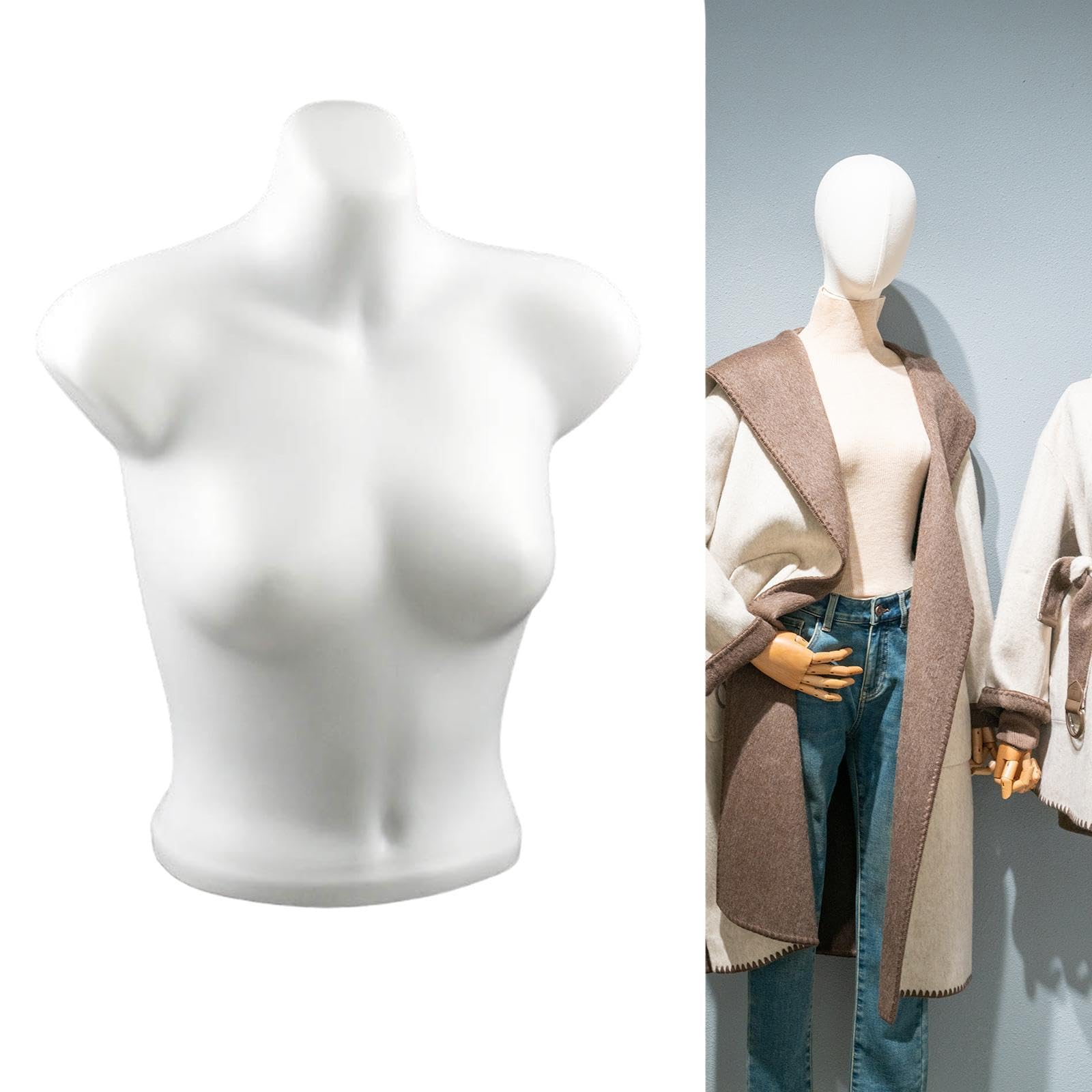 Perfeclan Weibliche Schaufensterpuppe Torso Frauen Körperform BH Display Unterwäsche Displayständer