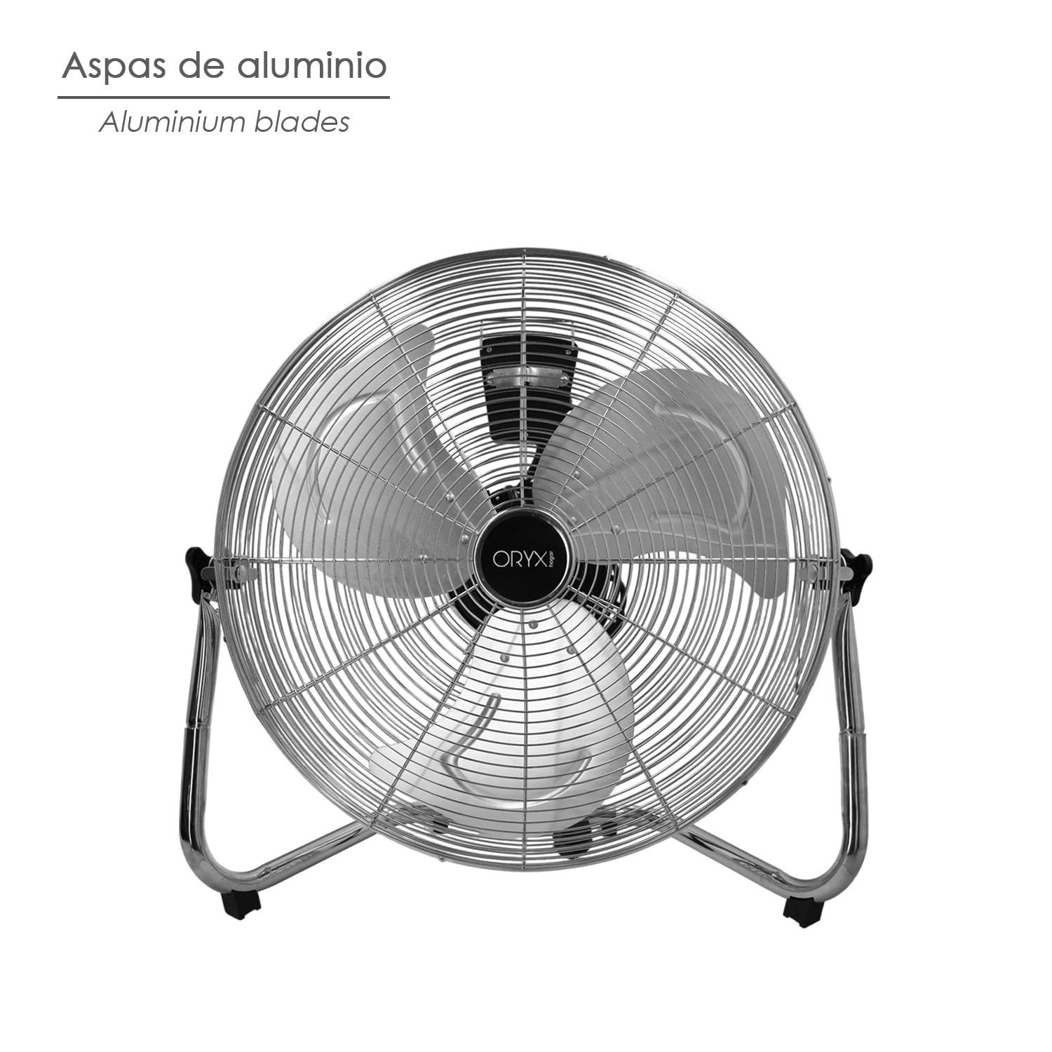 Ventilador Suelo Cromado 120 Watt Ø50 cm.