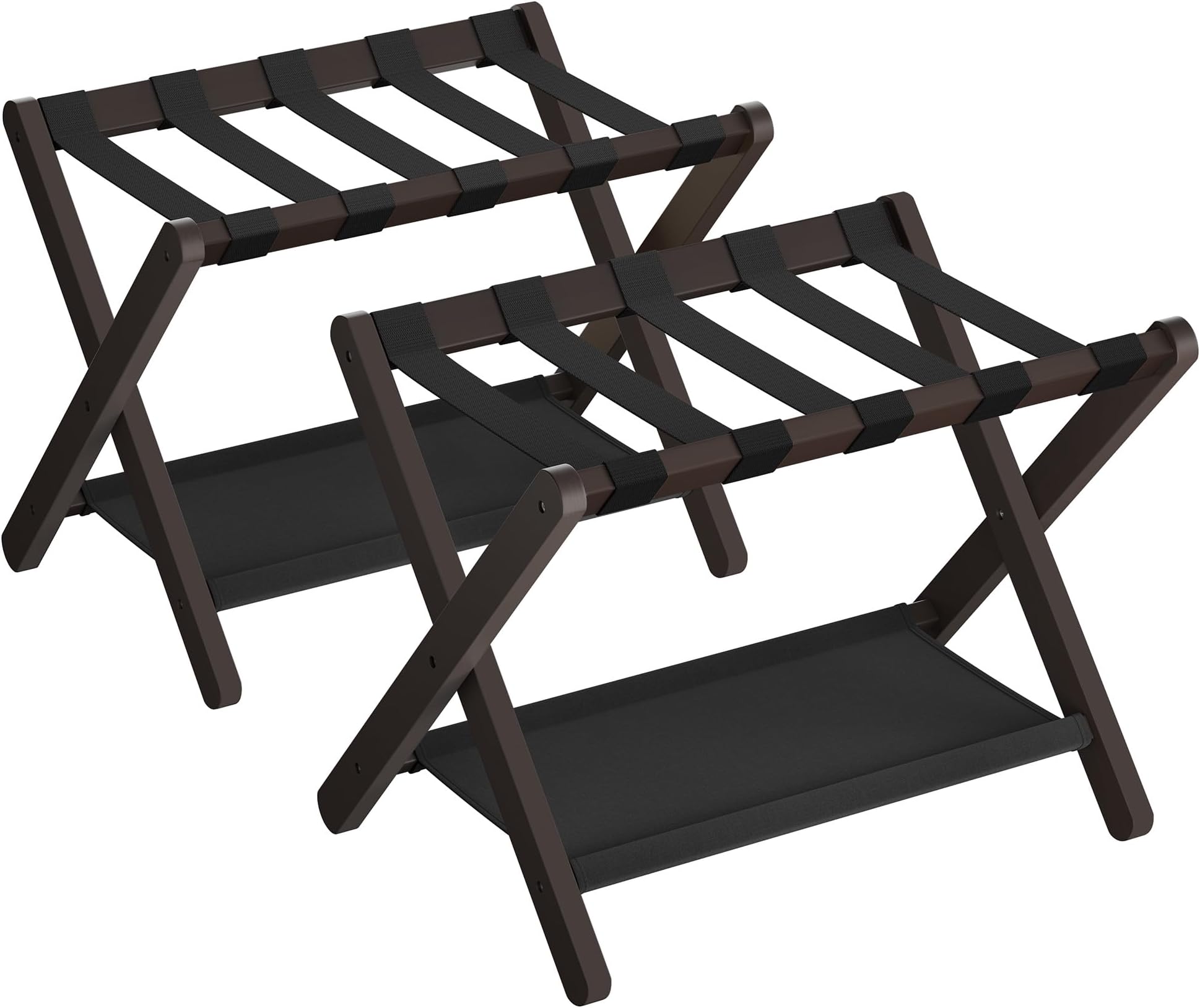 SONGMICS Luggage Rack Expresso and Black URLR007R02