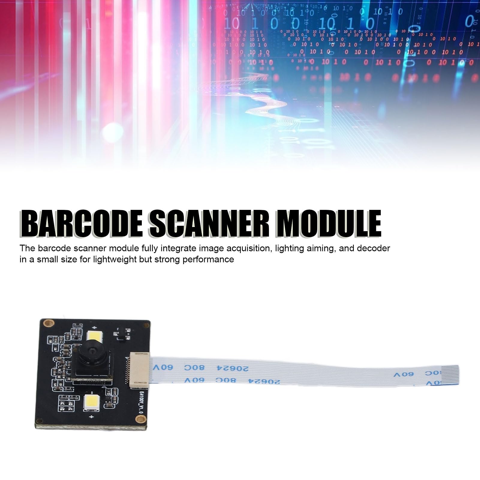 Moduł Skanera Kodów Kreskowych USB, Czujnik CMOS 640x480 z białą