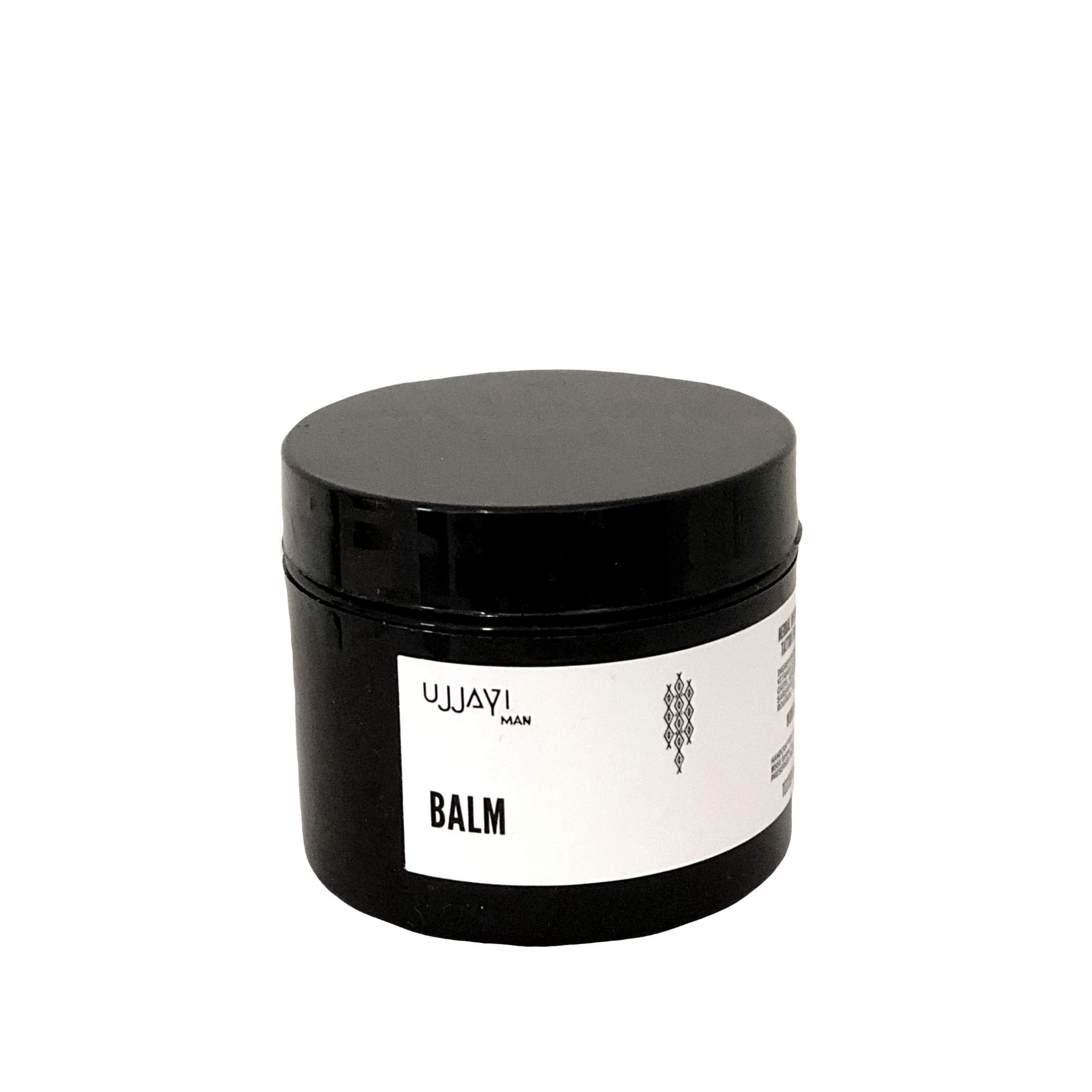 UjjayiMr Balm and Facial Moisturizer - 100% Natural Ingrediets, Argan, Sweet Almond, Aloe Vera and Vitamin E- Softens, Smooths & Strengthens Beard Growth