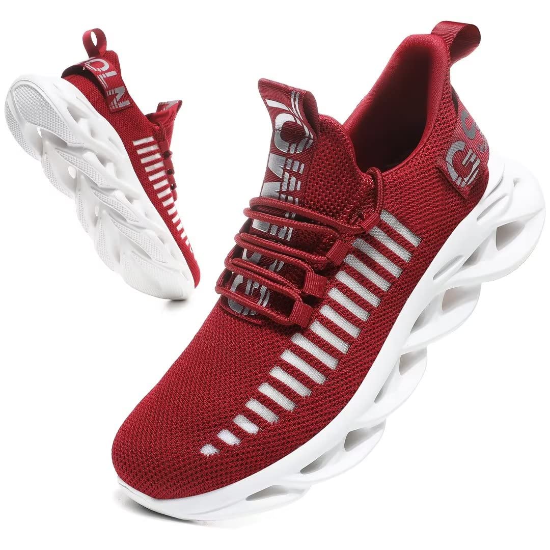 JakcuzWomen's Lace Up Walking Shoes Breathable Ultra Lightweight Sport Casual Ladies Girls Fashion Platform Sneakers