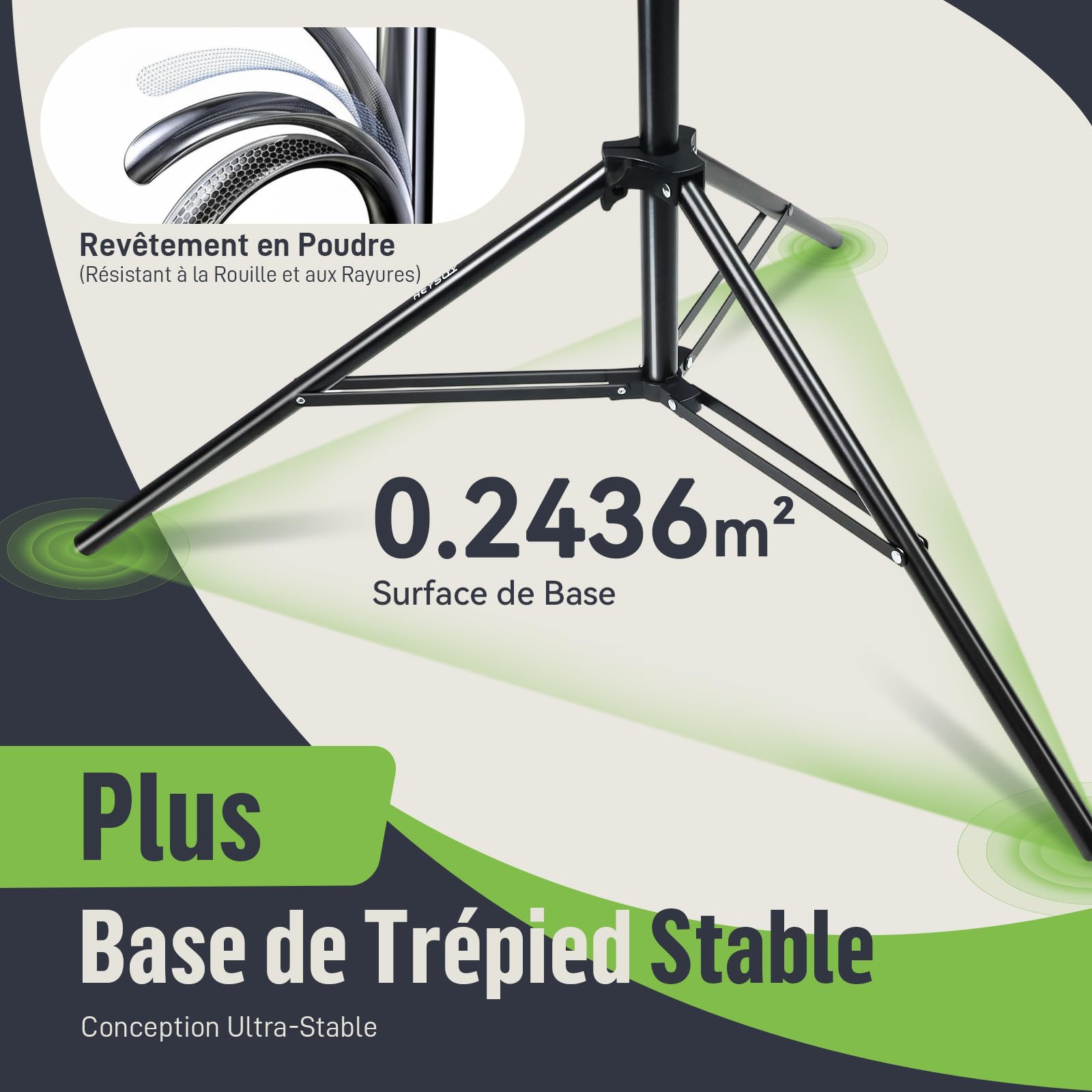 Fond Vert avec Support,1,5x2m Pliable Toile de Fond Photo Studio Green Screen pour Vidéo, Photographie, Chromakey, Jeux, Youtube