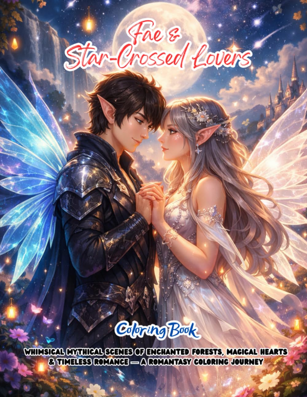 Fae & Star-Crossed Lovers Coloring Book: Whimsical Mythical Scenes of Enchanted Forests, Magical Hearts & Timeless Romance — A Romantasy Coloring Journey (Romantasy Coloring Series)