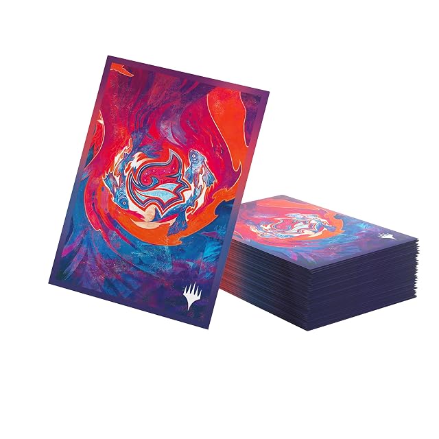Gamegenic Magic: The Gathering | Secrets of Strixhaven Premium Art Sleeves - Prismari, Pack de 105 Fundas Ilustradas con Diseño Oficial, Para Juegos de Cartas Coleccionables