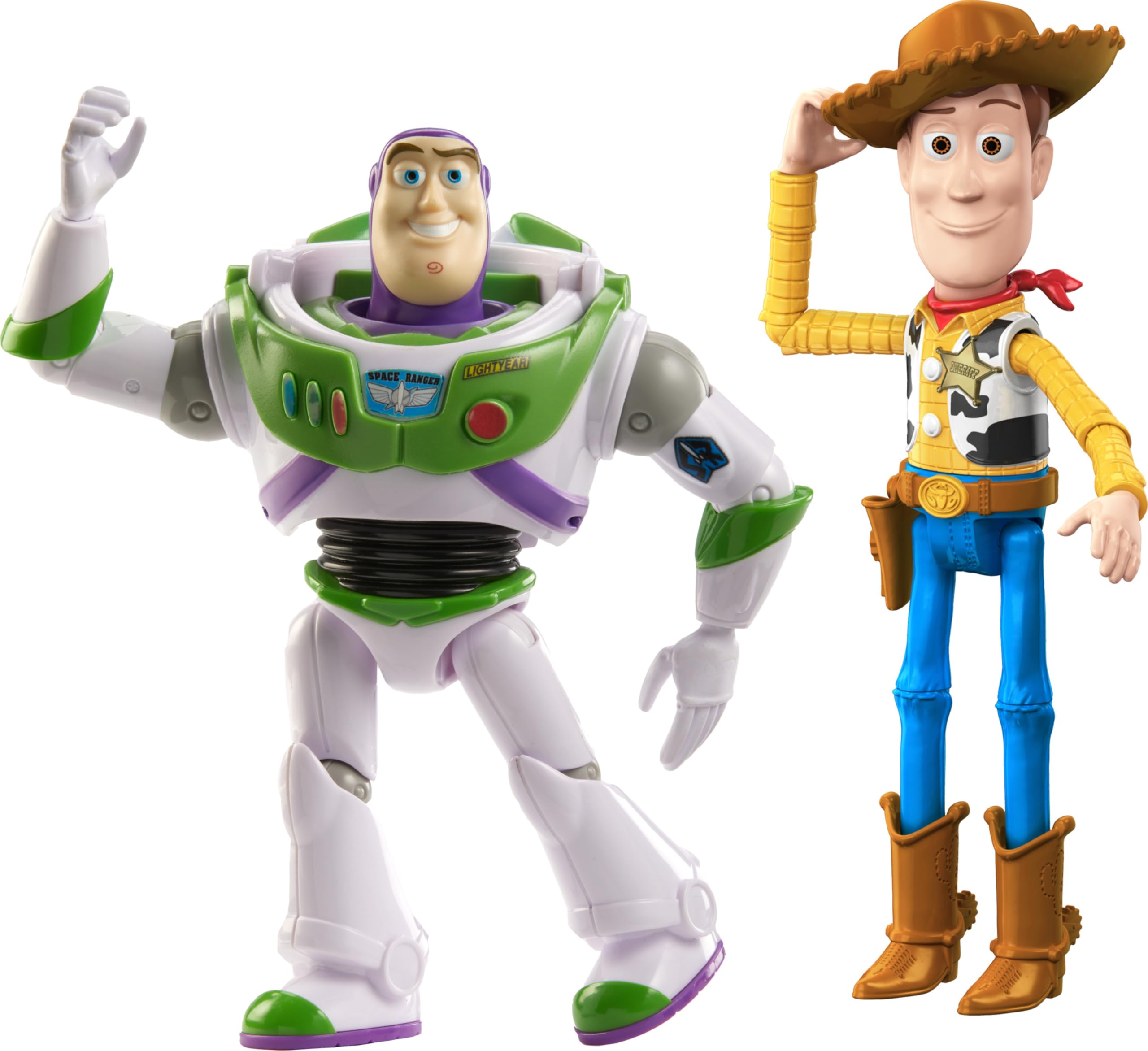 Disney e Pixar Toy Story 17,8 cm Woody e Buzz Action Figure Toys 2-Pack, Pizza Planet Adventure
