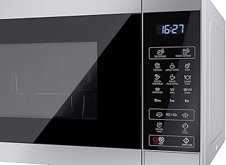 SHARP YC-MG252AU-S 25 Litre 900W Digital Microwave with 1000W Grill, 11 power levels, ECO Mode, defrost function, LED cavity light - Silver
