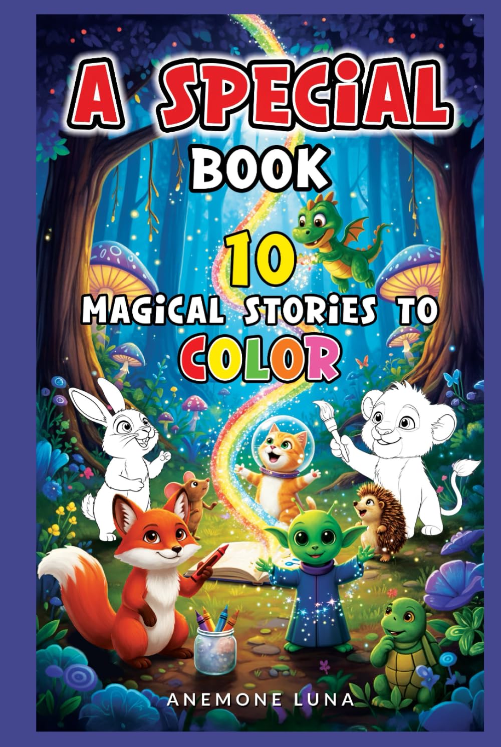 A special book: 10 magical stories to color