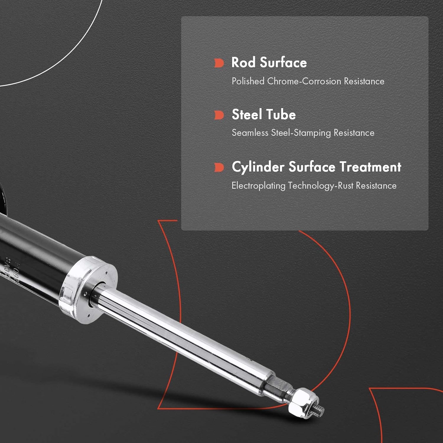 A-Premium Front Strut Assembly Compatible with Kia Rio 2002 2003 2004 2005, Driver and Passenger Side 2-PC Set