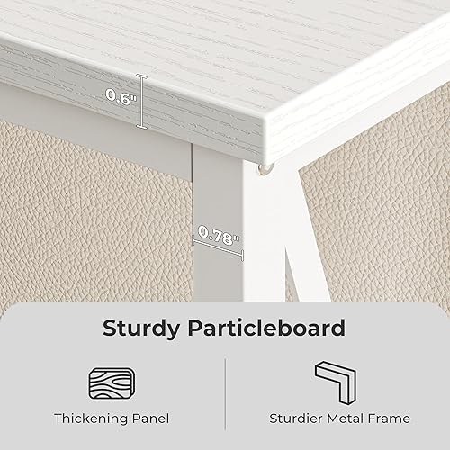 Miniatura 40 de SUPERJARE Mesa consola de 70 pulgadas con tomas de corriente y puerto USB-C, mesa de sofá extra larga detrás del sofá con diseño en forma de X,