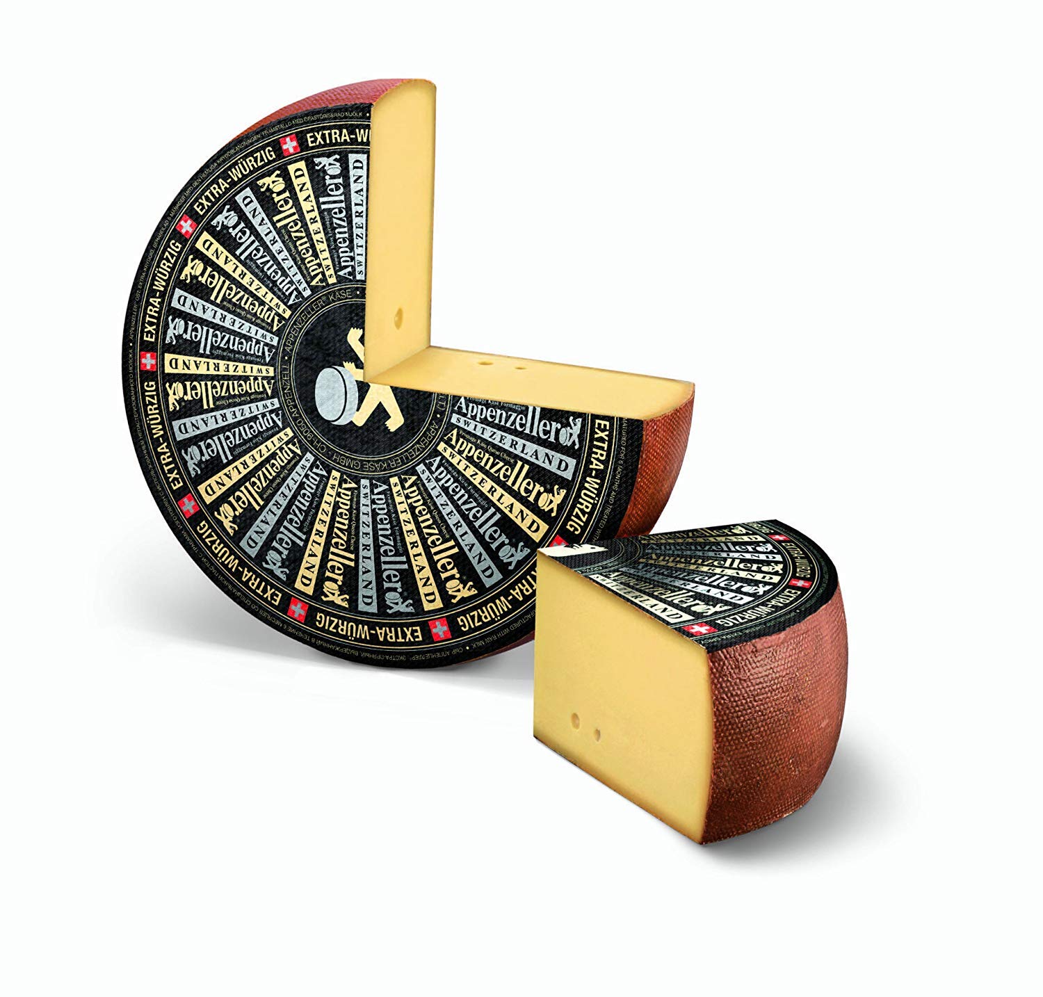 Schweizer Käse Sortiment Appenzeller extra Emmentaler Höhle Greyerzer Höhle 1kg