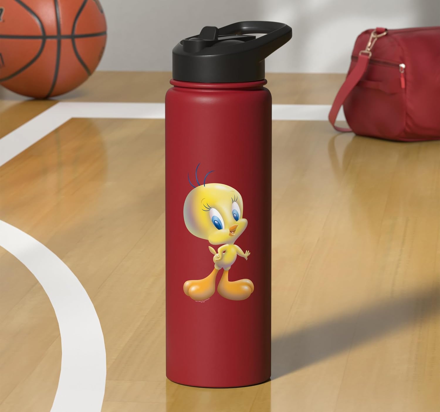 Looney Tunes Tweety Bird Airbrushed Stainless Steel Insulated Water Bottle
