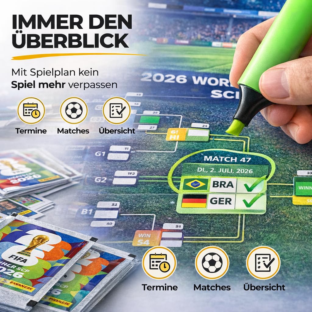 Panini Álbum Copa Mundial 2026 XXL Set con Stickers y Calendario