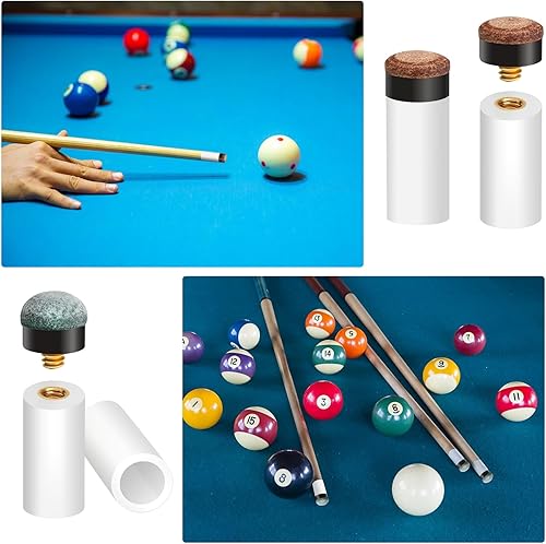 Miniatura 4 de Kit de repuesto de 12 puntas de taco de piscina atornilladas de 0.394 in0.472 in0.512 in, kit de repuesto de puntas de palo de piscina, puntas de