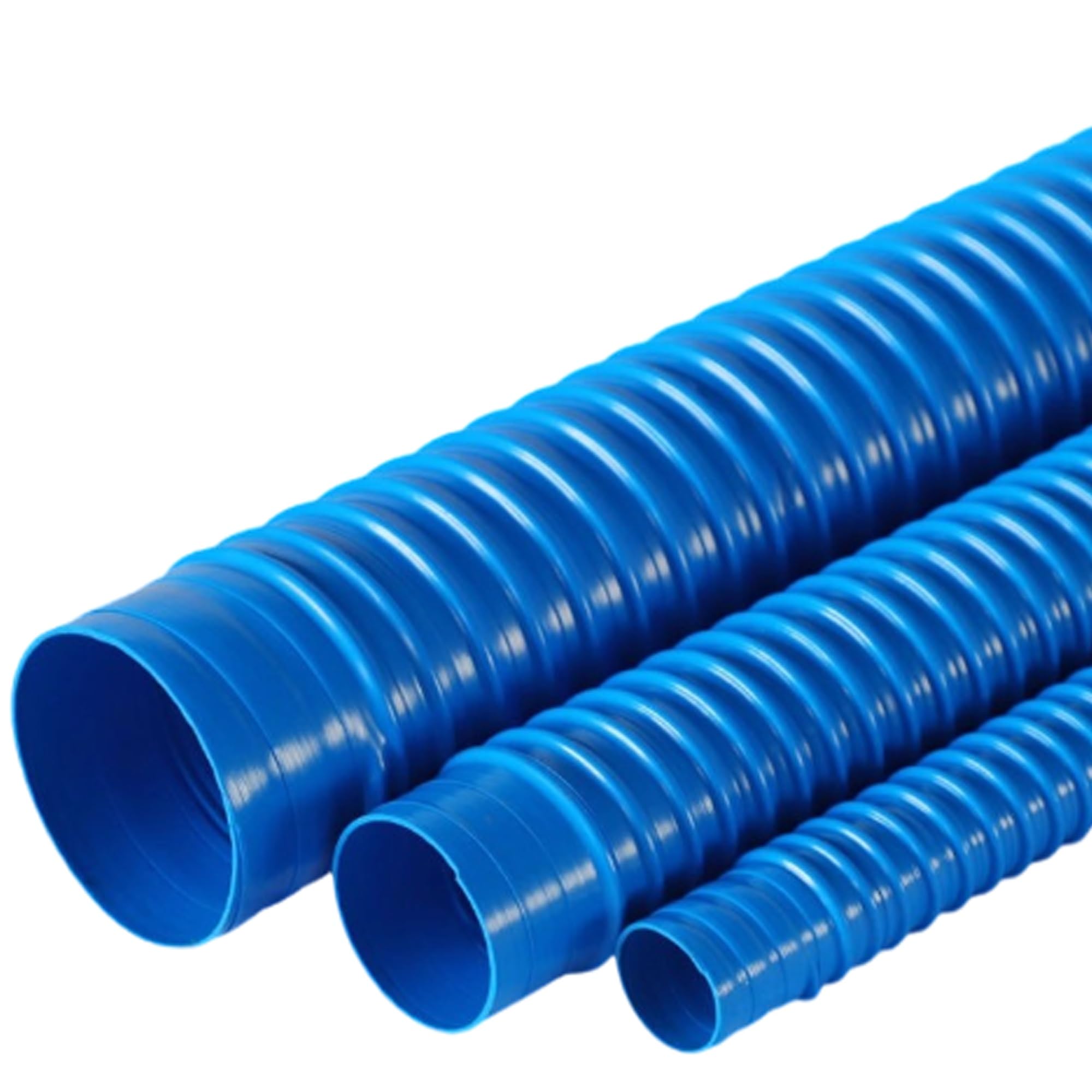 Tubo Flessibile in PVC per Aspirapolvere, Tubo di Raccolta Polvere da Utilizzare con Aspiratori per La Pulizia Industriale del Legno, Blu (30~300 Mm) (250 Mm)