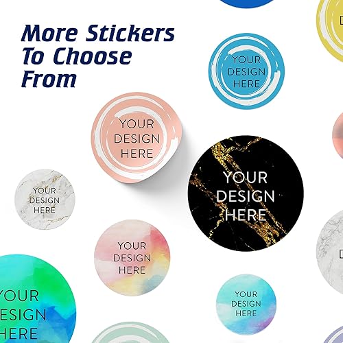 Vista 298 de DayStar Custom Signs & Design - 100 adhesivos de vinilo personalizables, con texto, imagen, diseño y logotipo; adhesivos para logotipo de embalaje