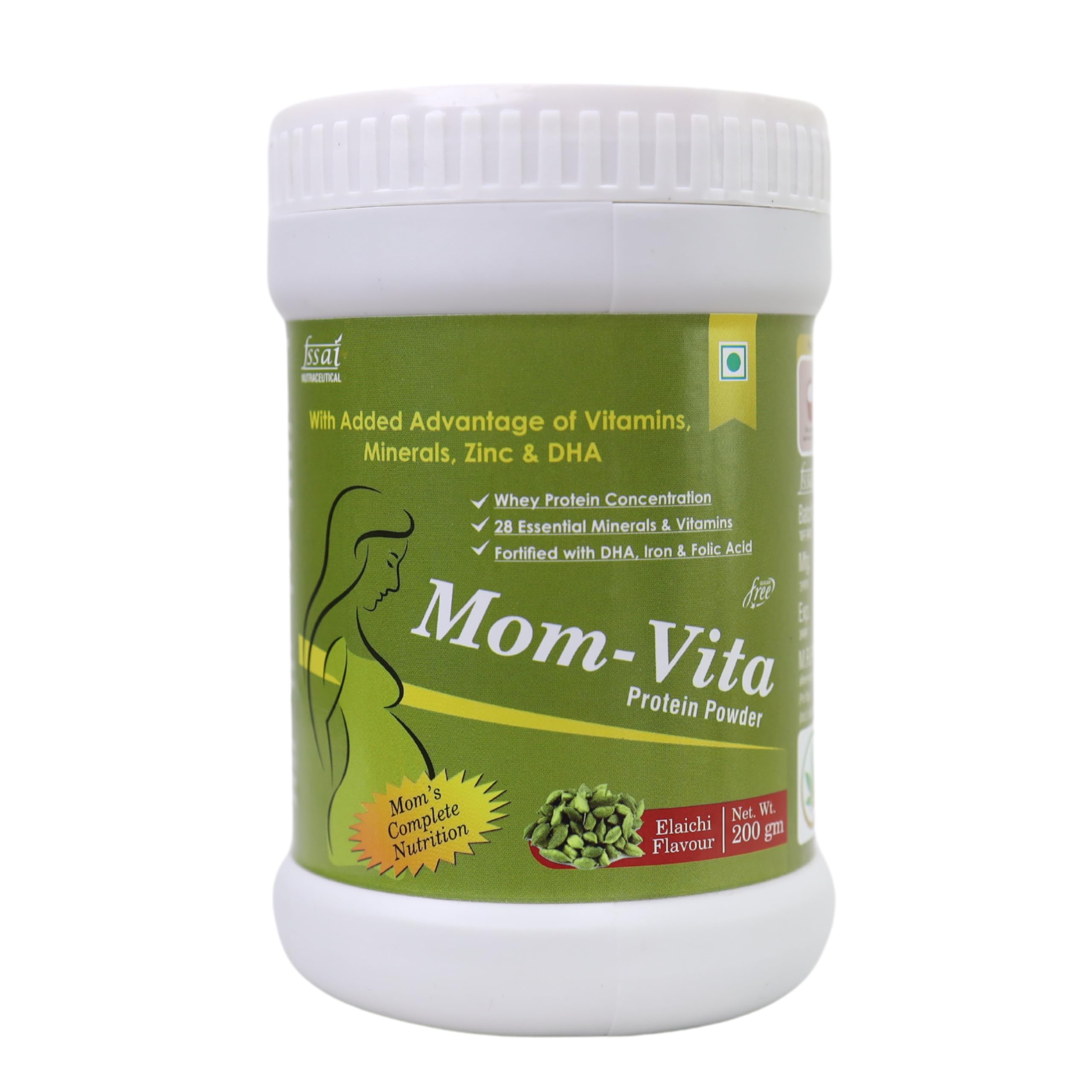 NATURE PERFECT ESSENTIALS Mom Vita Elaichi Flavour Protein Powder for  Mother Baby's Growth Pregnancy Skimmed Milk Protein Nourish Your Body