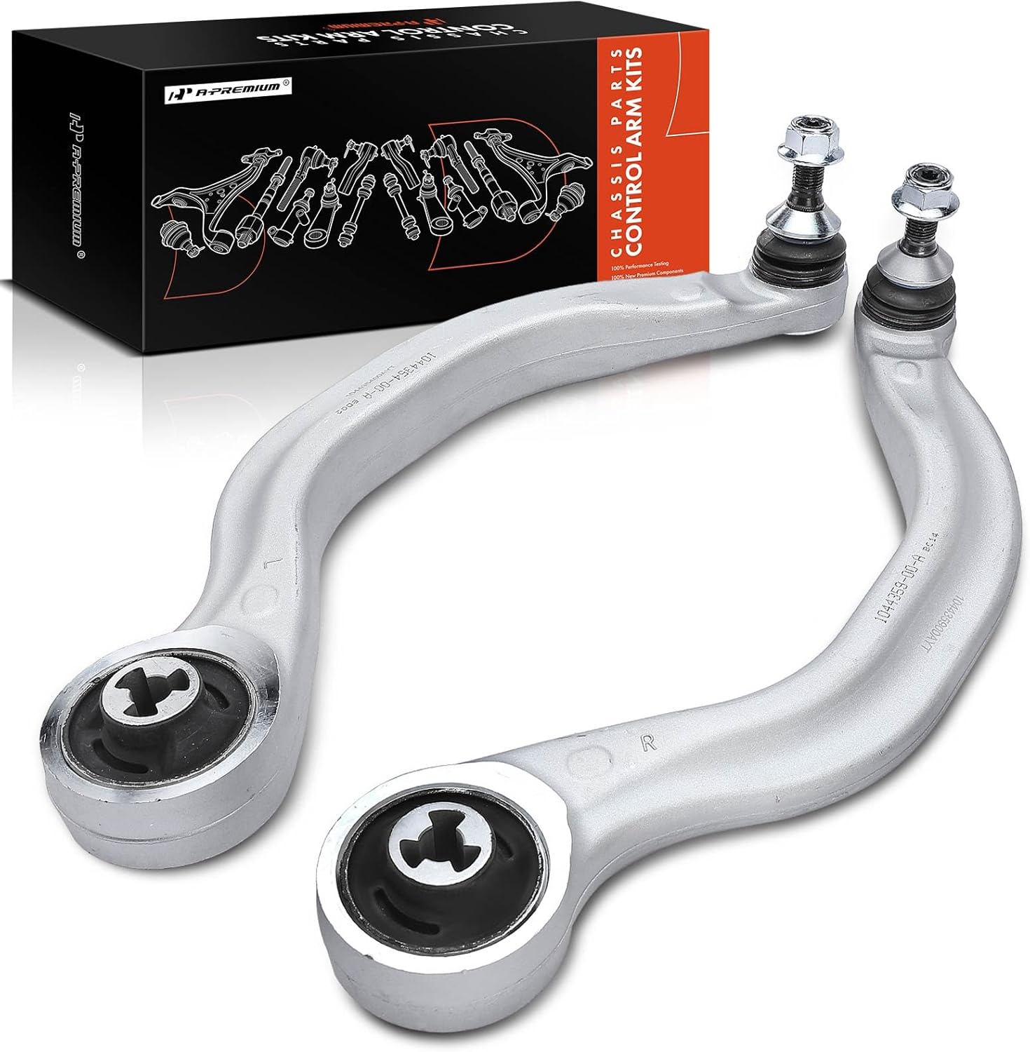A-Premium 2 x Front Forward Lower Control Arm, with Ball Joint & Bushing, Compatible with Tesla 3 2018-2021, Y 2020-2021