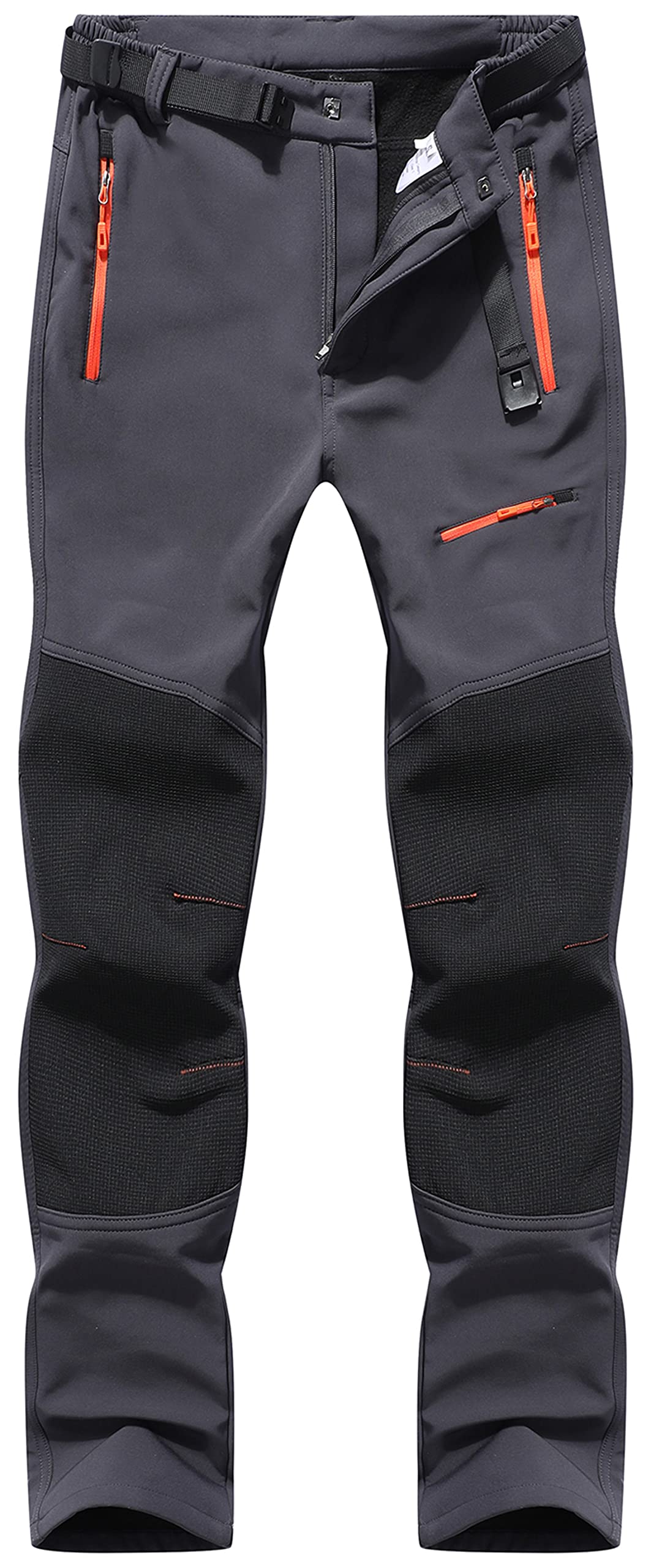 DAFENP Pantaloni Trekking Sci Uomo Invernali Pantaloni da Lavoro Termici Impermeabile Pantaloni Neve Softshell Montagna Escursionismo Caldo All'aperto
