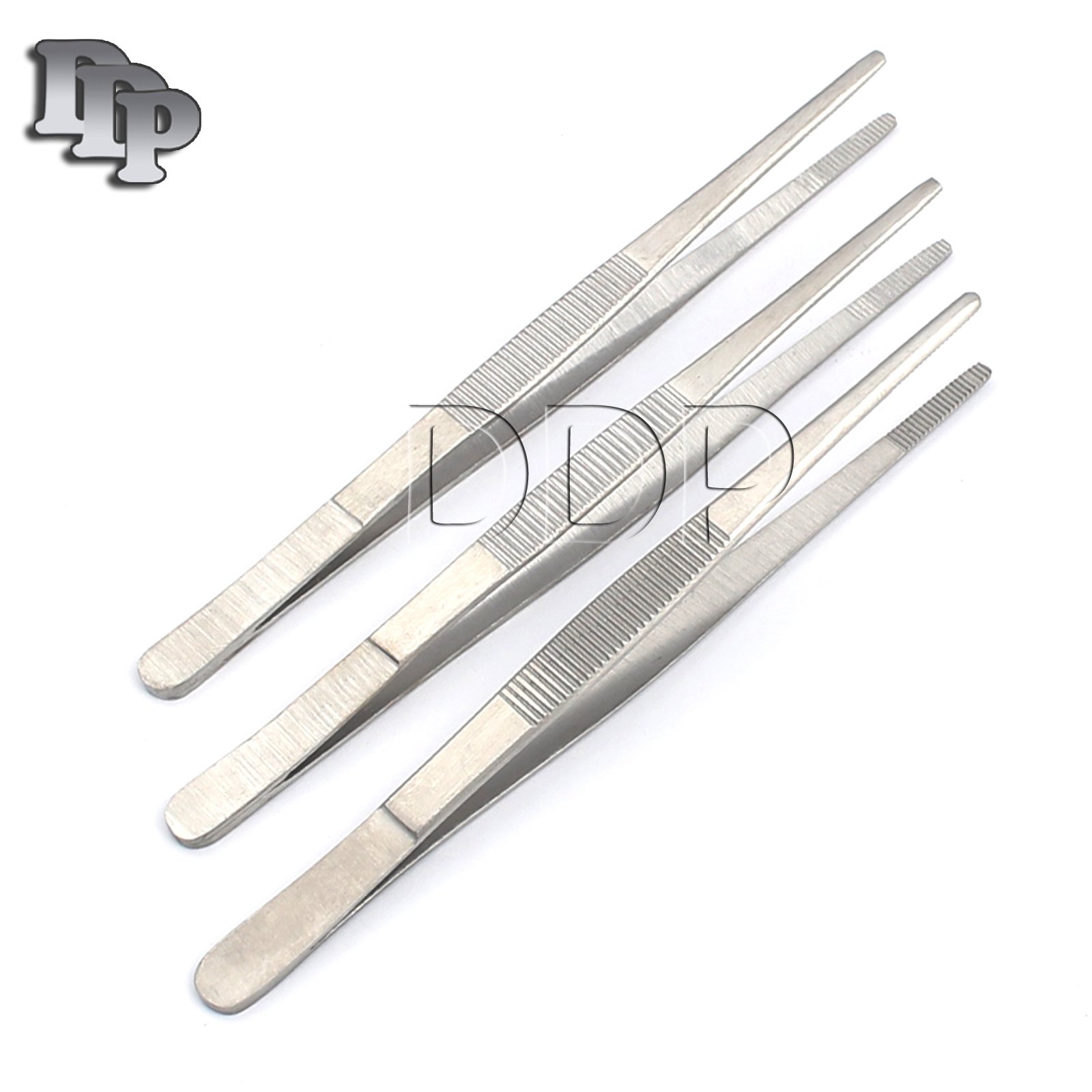 DISSECTION TWEEZER WITHOUT TOOTH 14 CMS 5.5" KIT /3 PCS