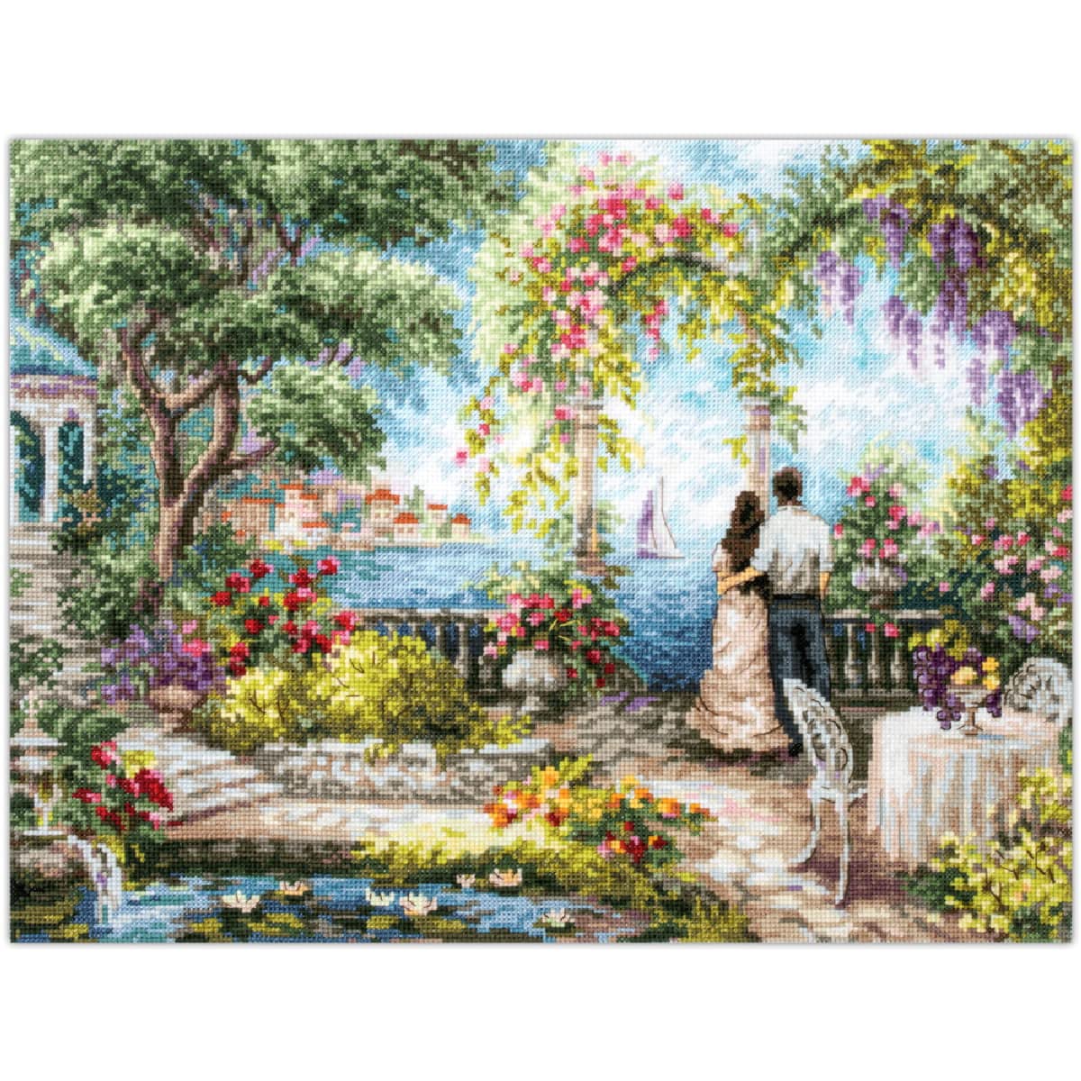 Magic Needle 250-708 ZW Romantic History Counted Cross Stitch Kit Zweigart Edition Cotton Multi-Coloured 41 x 31 cm