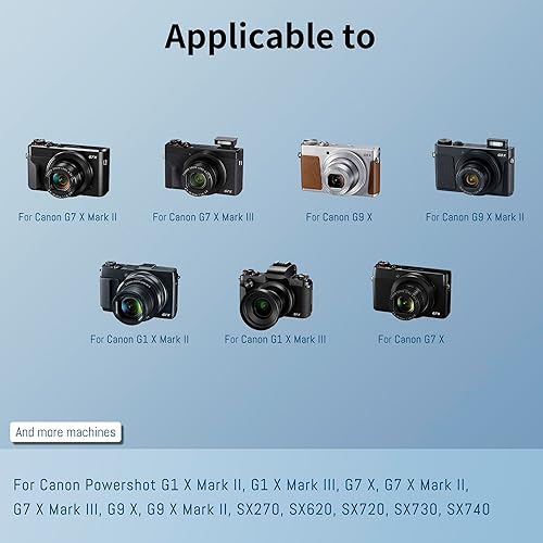 Miniatura 3 de Paquete de 2 baterías NB-13L mejoradas (2050 mAh) y cargador LED dual para Canon PowerShot G1 X Mark III, G5 X, G5X Mark II, G7 X, G7 X Mark II, G9