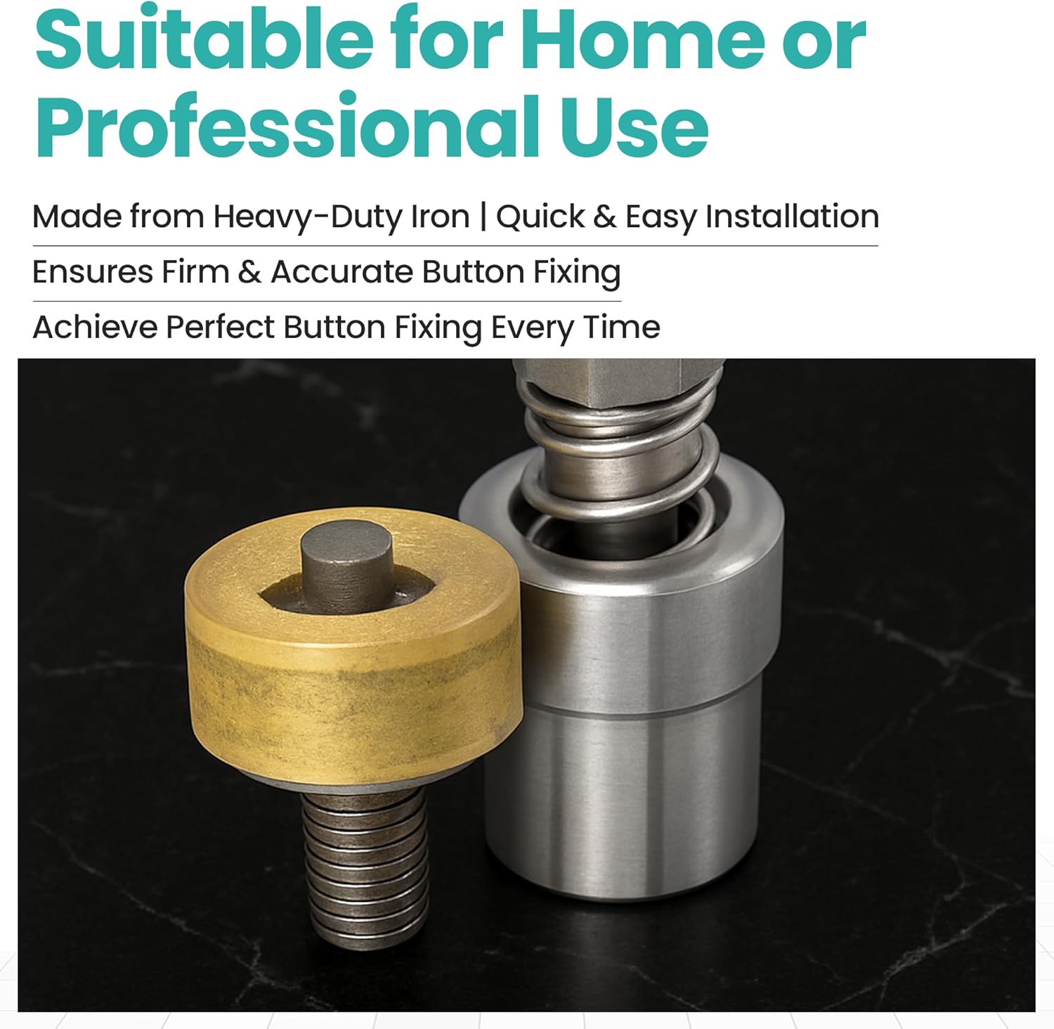 Trimming Shop Grommet Punch Machine 20mm Jean Button Dies for Setting and Fixing in Leathercrafts, Arts & Crafts, Clothing, Universal Green Hand Press Machine Die Tool Set