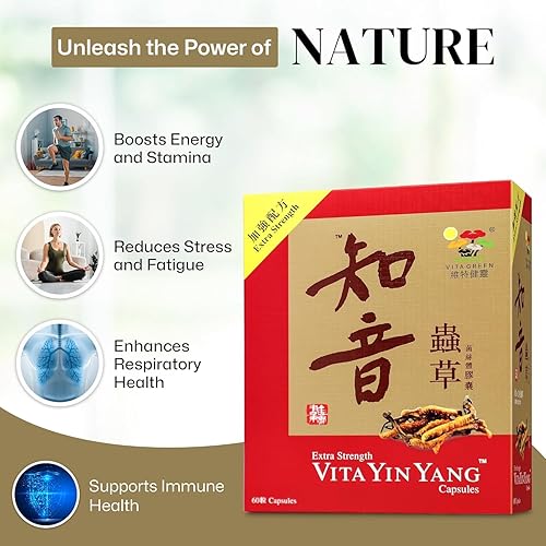 Miniatura 4 de Vita Green Yin Yang Cordyceps - Suplemento de hierbas de micelio paquete de suplemento hepático