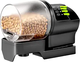 DXOPHIEX Alimentador automático de peixes, alimentador de alimentos de férias alimentado por bateria e USB para aquário e tanque de tartarugas