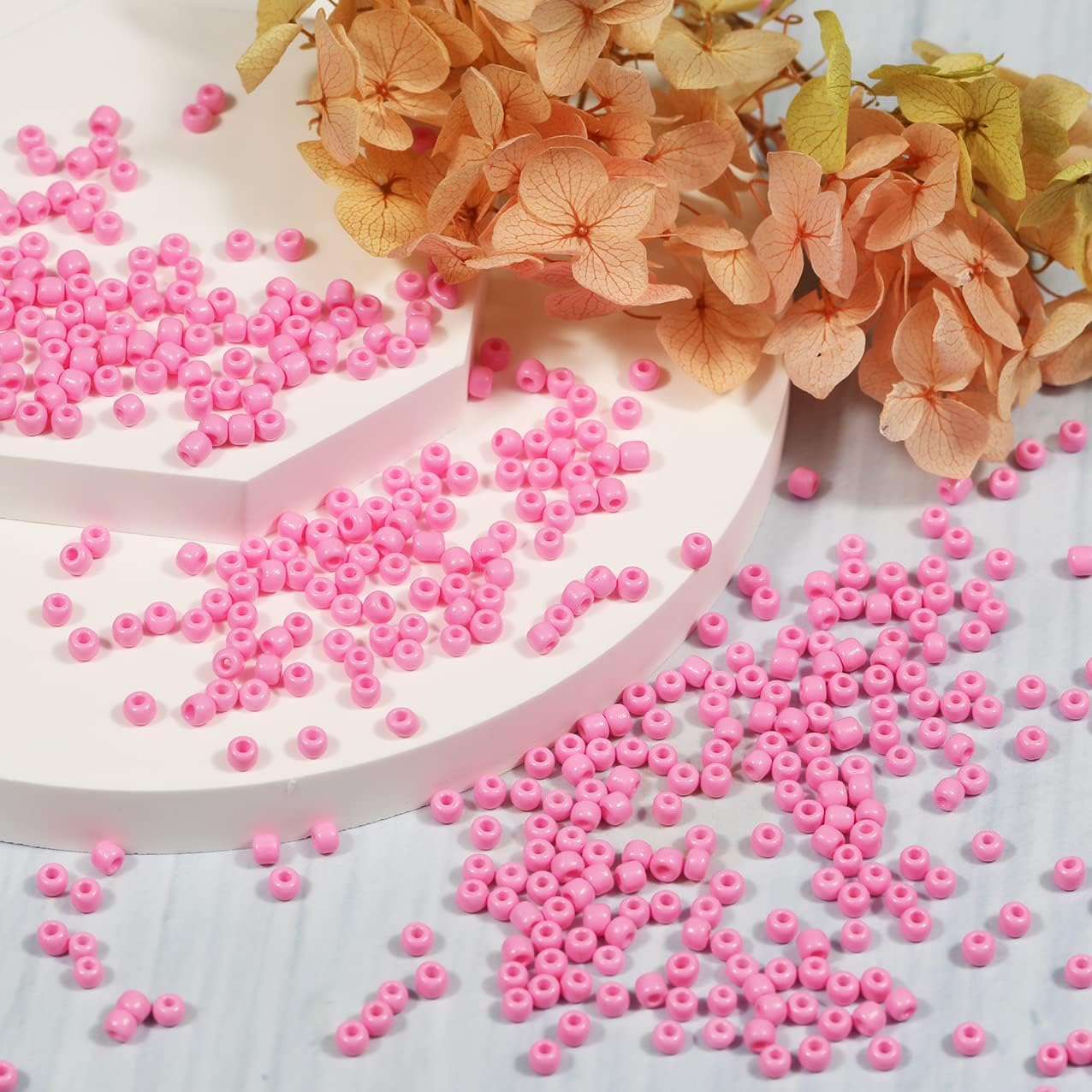 3mm Pink Seed Beads 8/0 50gram About 1780pcs Seed Beads for Making Wrist Bracelet Earring Necklace Jewelry - Image 2