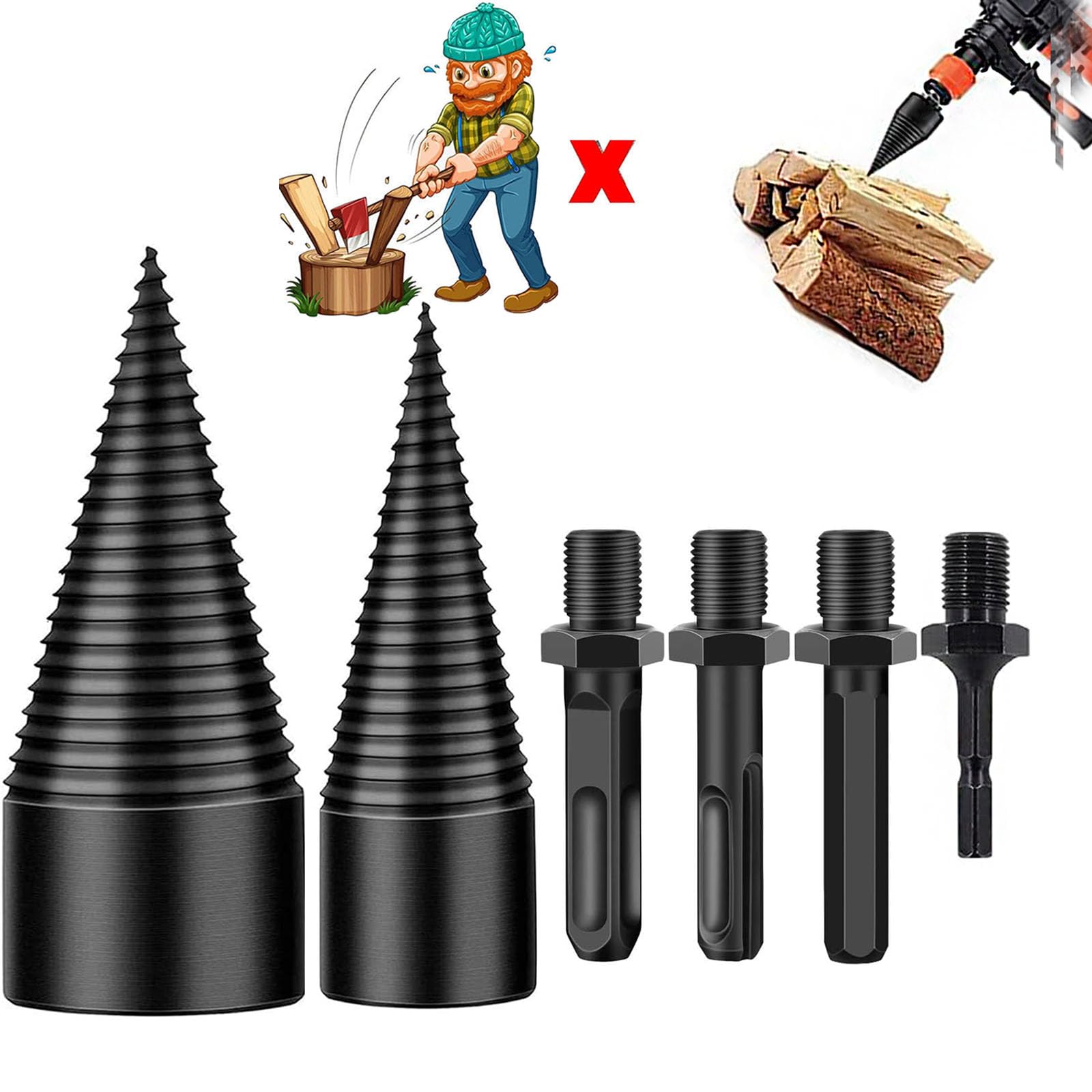 Amazon.com: Easysplit Drill Bit, Easy Split Drill Bit, Firewood 