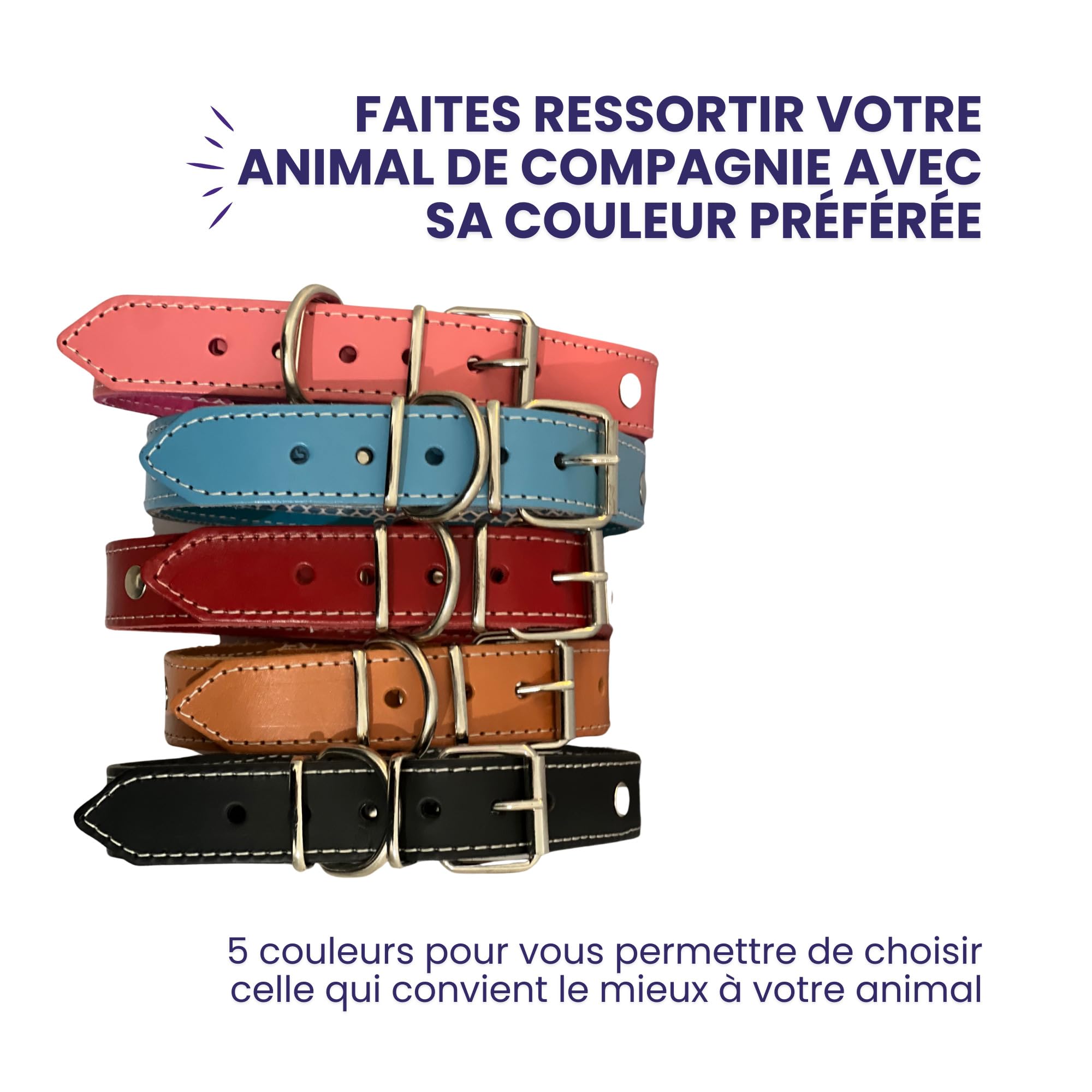 Collier pour Chien avec Filet de Protection pour Collier Anti Puces pour Chien, Collier Fait Main en Cuir de Haute Qualité Qui Protège et Prolonge la Durée du Antiparasitaire