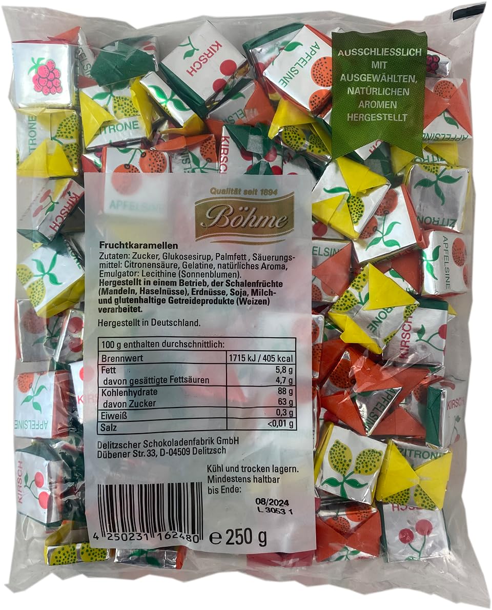 Böhme Fruchtkaramellen, 250 g