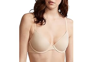 Women's Pink Wear Everywhere Lightly-Lined T-Shirt Bra, Secret Bra for Comfort