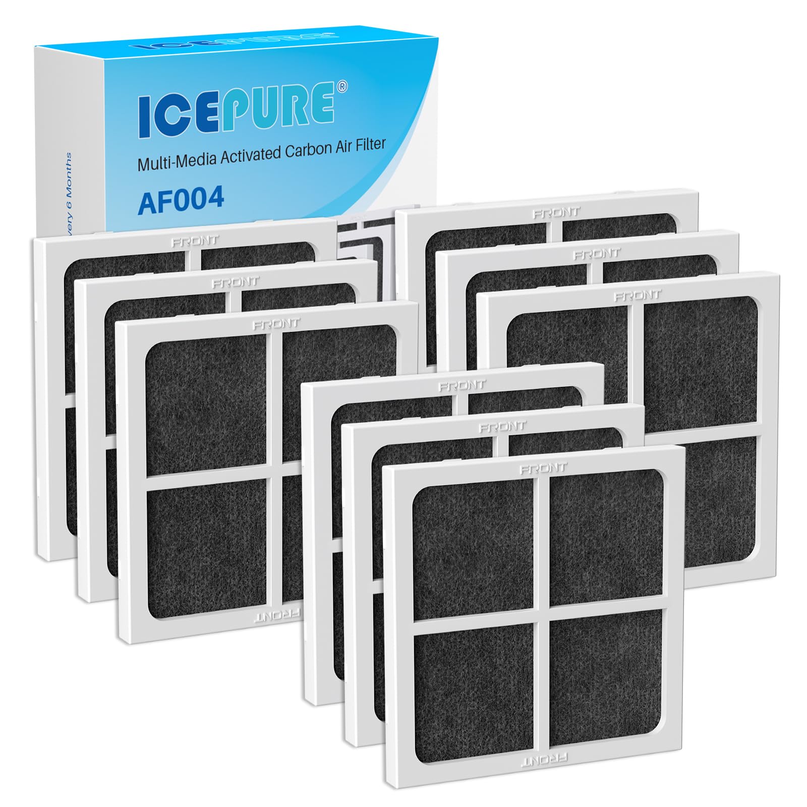 ICEPURE AF004 Replacement for LG LT120F Refrigerator Air Filter, 9PACK