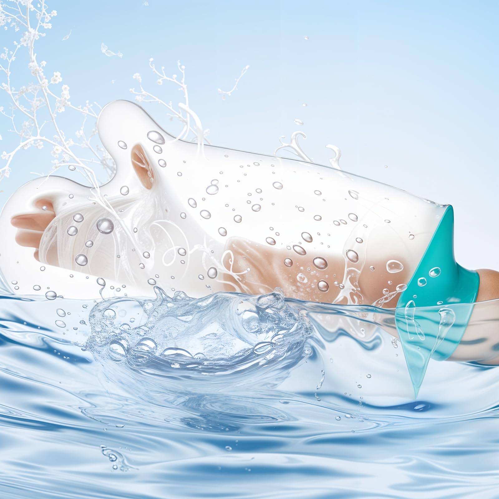Gipsschutz Wasserdicht Hand,Ymapinc Erwachsene Verbandschutz Duschschutz Arm Wasserdichter Handgipsschutz Wiederverwendbarer Duschschutz Hand Duschen Schutzhülle für Handgelenk Finger