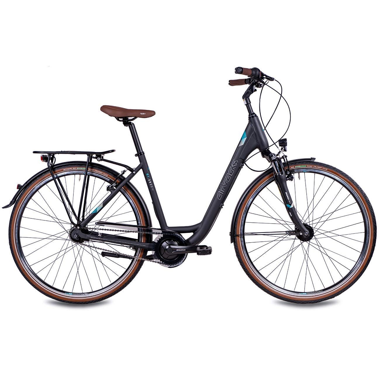 Airtracks Damen City Fahrrad 28 Zoll Citybike LS CI.2820W Shimano Nexus 7 Gang Nabendynamo - Schwarz Matt Rahmenhöhen 45cm 50cm - Modell 2026