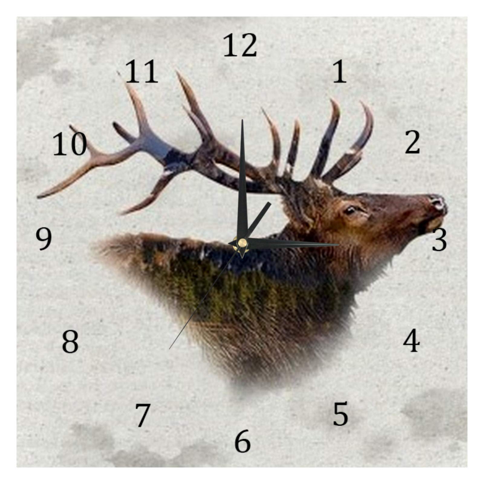 BestIdeasWall Clocks Chang Yinlu Battery Operated Number Clock for Bedroom Living Kitchen Office Home Decor Silent & Non-Ticking