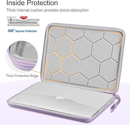 Vista 137 de FINPAC Funda rígida para laptop de 15.3 pulgadas MacBook Air M4 A3241 M3A 3114 M2 A2941 2025 2024, MacBook Pro M4/M3/M2/M1 Pro/Max, funda Negro