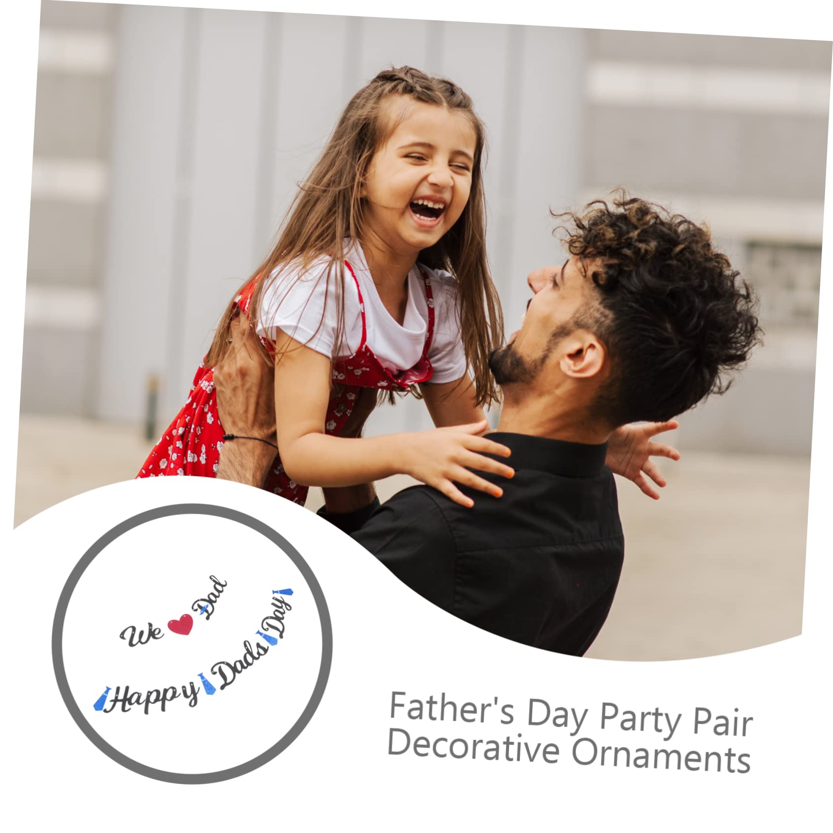 ABOOFAN 5 Set Bandierina Per La Festa Del Papà Del Padre Decorazione Di Palloncini Decorazioni Per La Festa Del Papà Oggetti Di Scena Glitterata Da 300 g