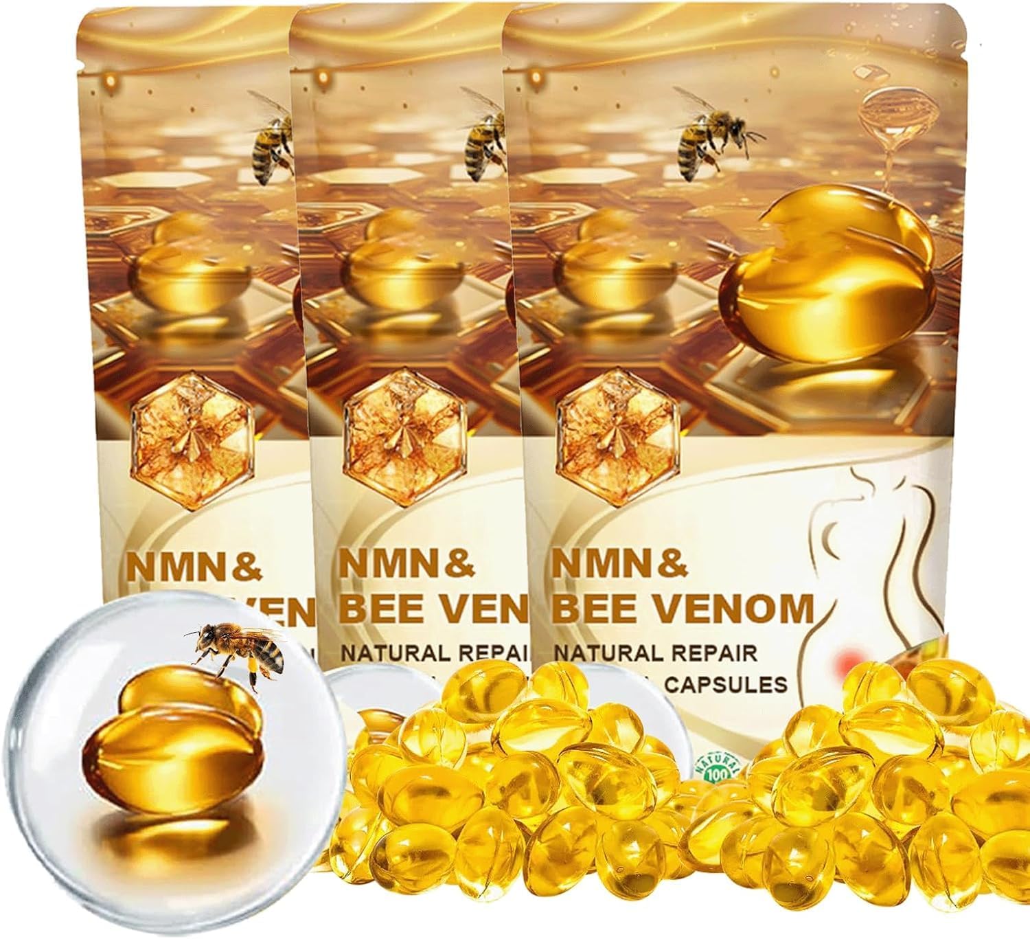 Guruas Bee Venom Ginger Oil Capsules,Bee Toxin Bolivia | Ubuy