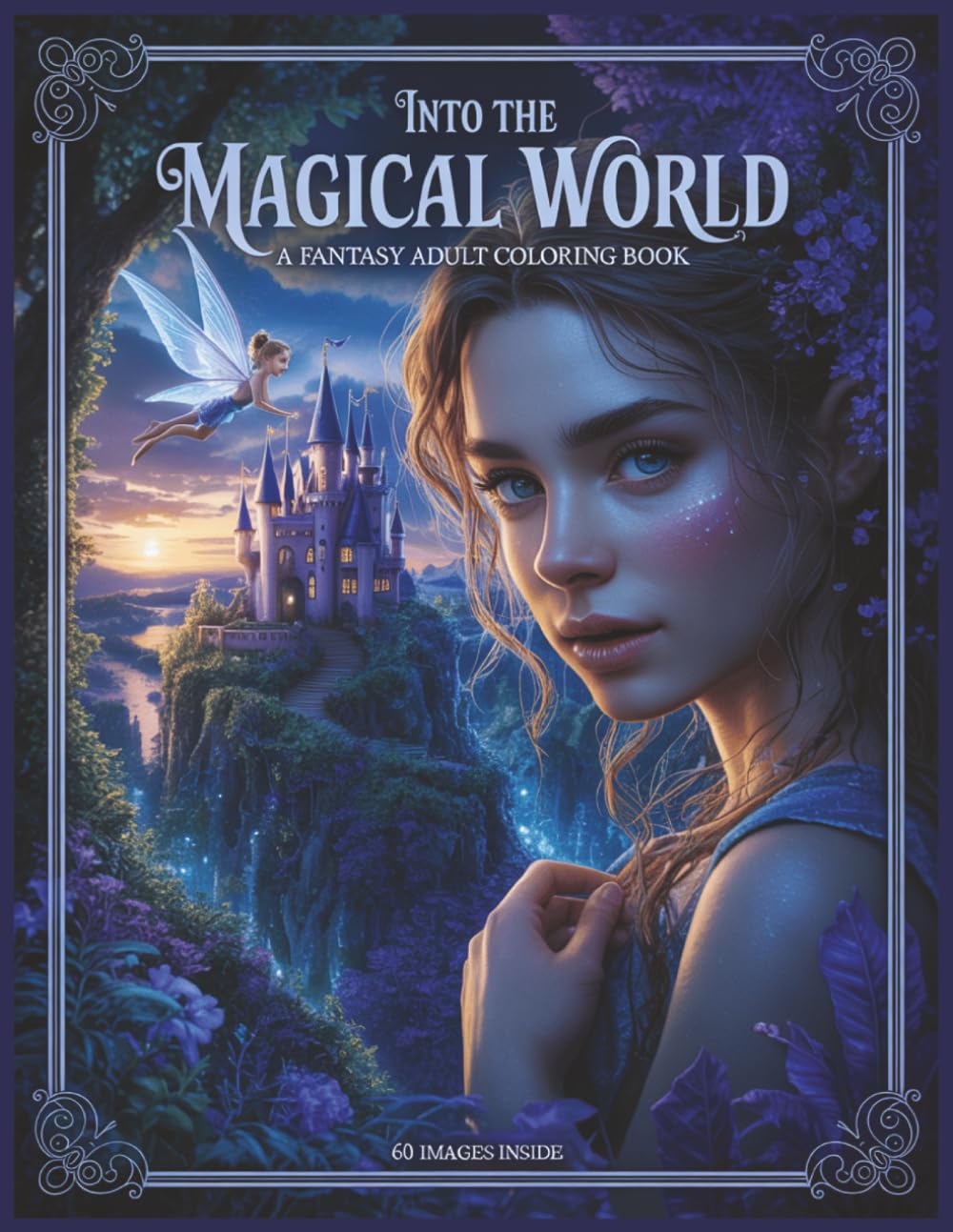Into the Magical World - A Fantasy Adult Coloring Book 60 Grayscale Images: Relax and Unwind with Intricate Magic Illustrations Featuring Castles, ... and Mythical Creatures (Grayscale Creations)