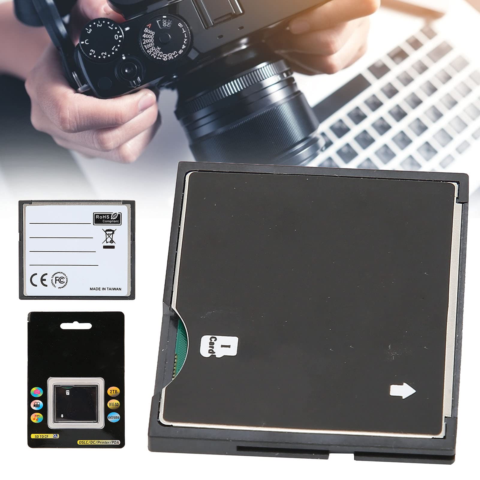 Yunseity Adattatore Per Lettore Di Schede CF Da Scheda Di Memoria - Foto 2