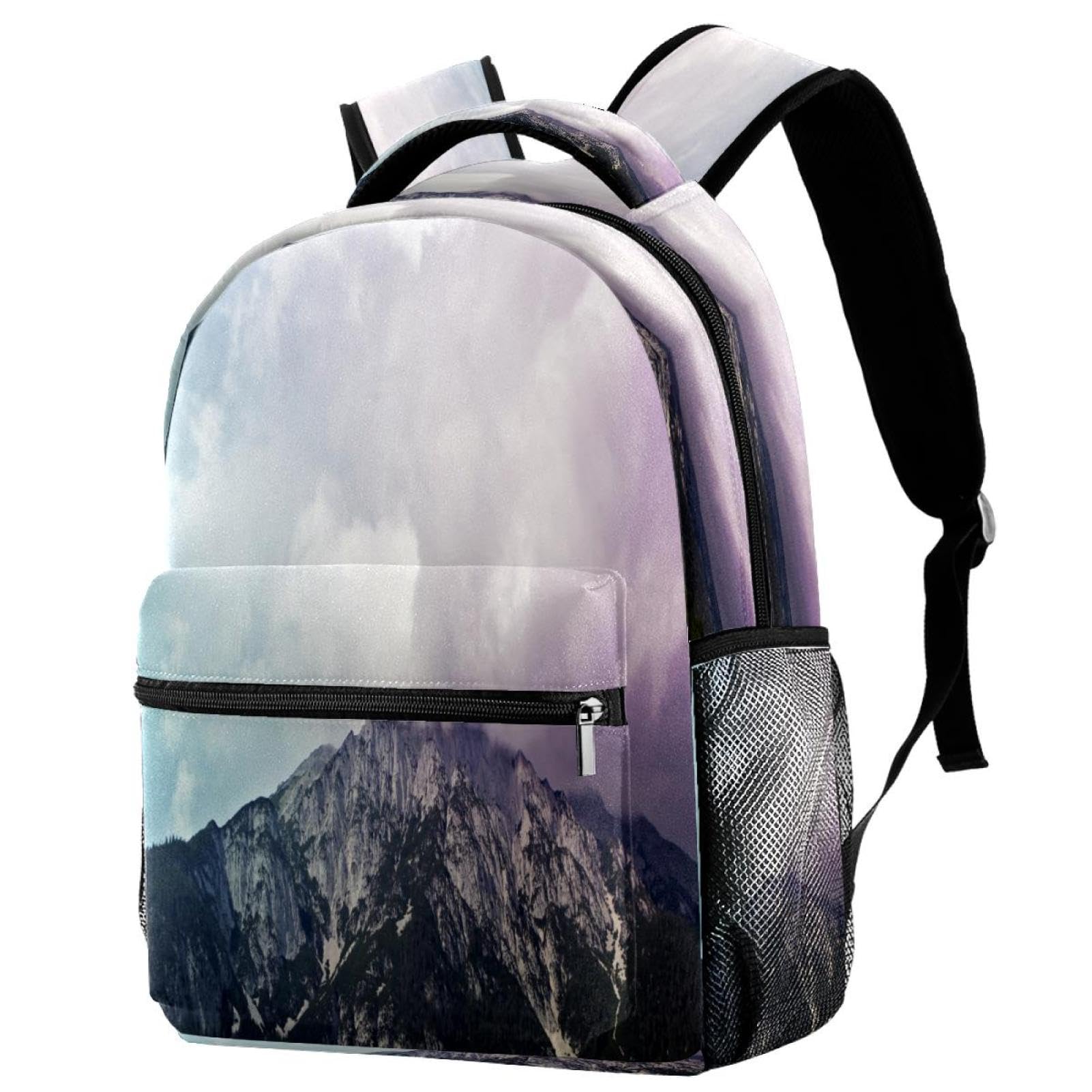 Sac à dos d'école adolescents filles garçons paysage multicolore - 7