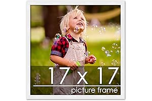 Poster Palooza's 17x17 White Solid Pine Wood Picture Frame