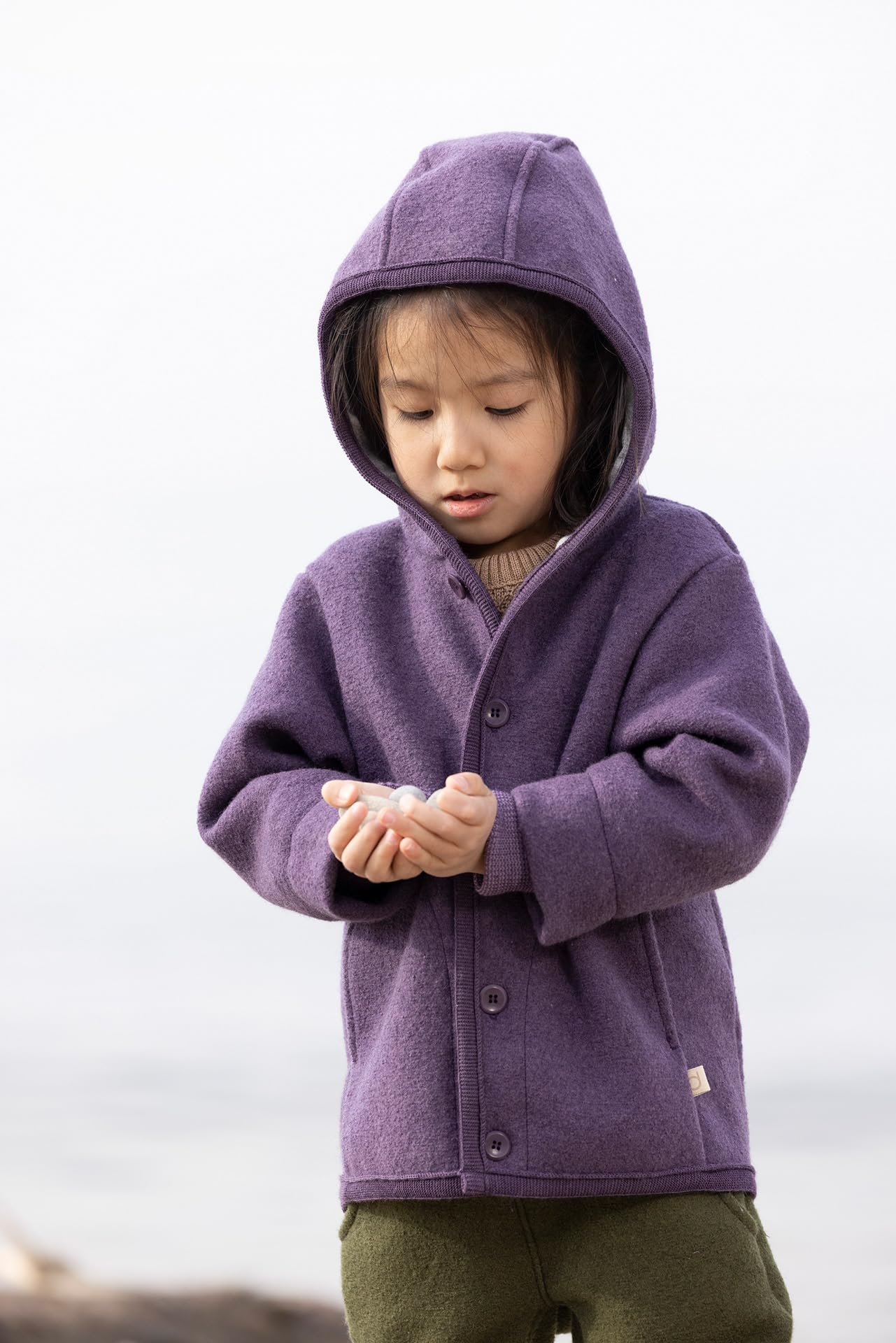 Disana WALK-JACKE Baby & Kinder - 100% Bio-Merino, Wollwalk – atmungsaktiv & natürliche Wärme - unisex Gr. 74 –140 - nachhaltig & fair – mit Kapuze & Bündchen - made in Germany