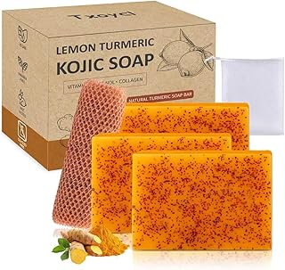 Barra de jabón de ácido kójico de cúrcuma y l...
