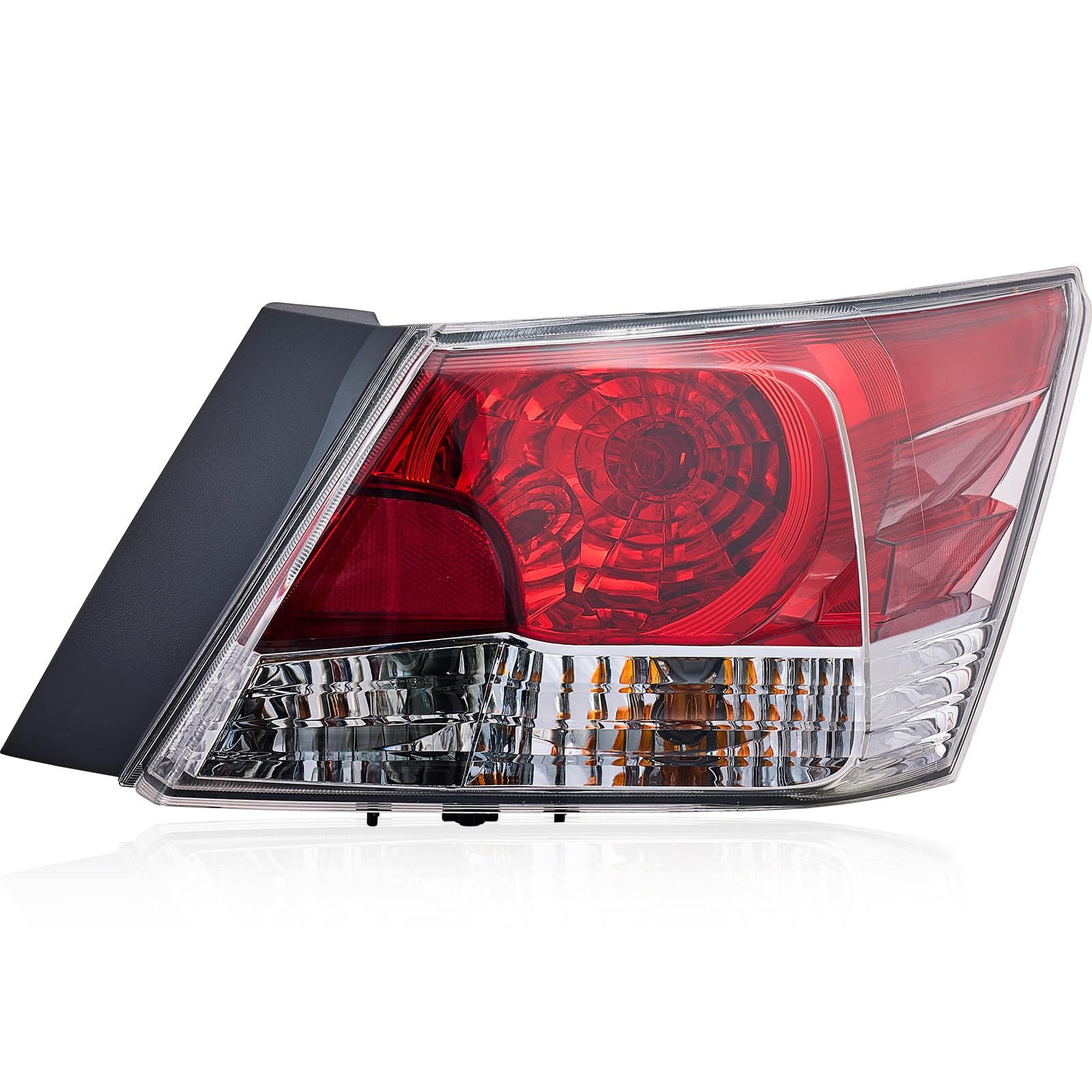 Tail Light for Sedan Honda Accord 2008-2012 HO2801172 Rear Taillight Assembly Replaces for 33500-TA0-A01-Tail Lamp with Bulb-Passenger Right Side RH