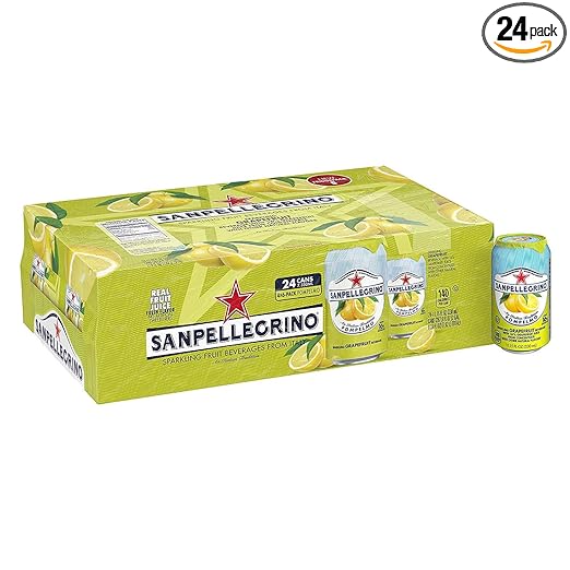 Sanpellegrino Italian Sparkling Drink Pompelmo, Sparkling Grapefruit Beverage, 24 Pack of 11.15 Fl Oz Cans
